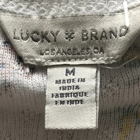 Lucky Brand Cotton Floral Henley (NWT) - Picture 10 of 13